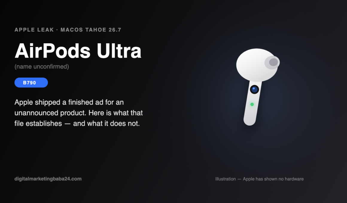 AirPods Ultra leak: Apple codename B790 camera-equipped AirPods