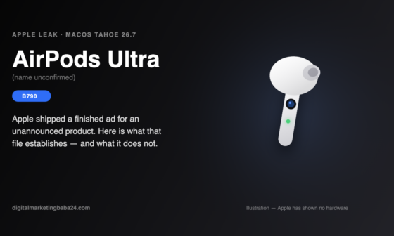 AirPods Ultra leak: Apple codename B790 camera-equipped AirPods